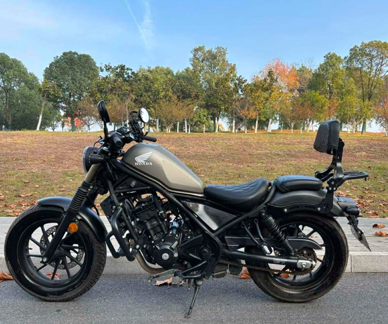 VEFKB03B Foldable Backrest Sissy Bar with Luggage Rack for Honda Rebel CMX 300 500