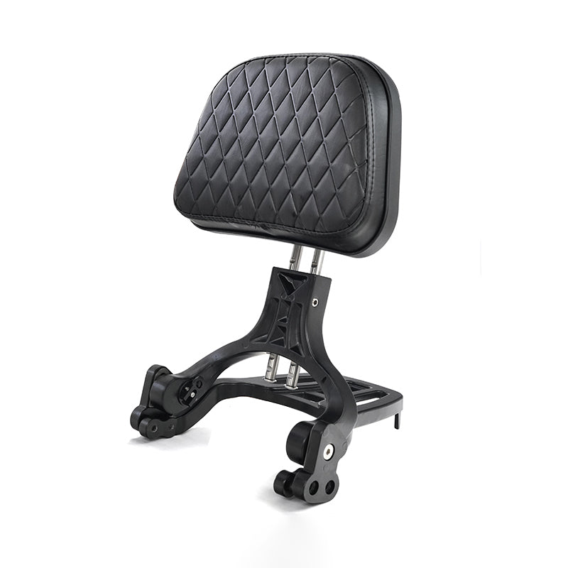 VEFKB03B Foldable Backrest Sissy Bar with Luggage Rack for Honda Rebel CMX 300 500
