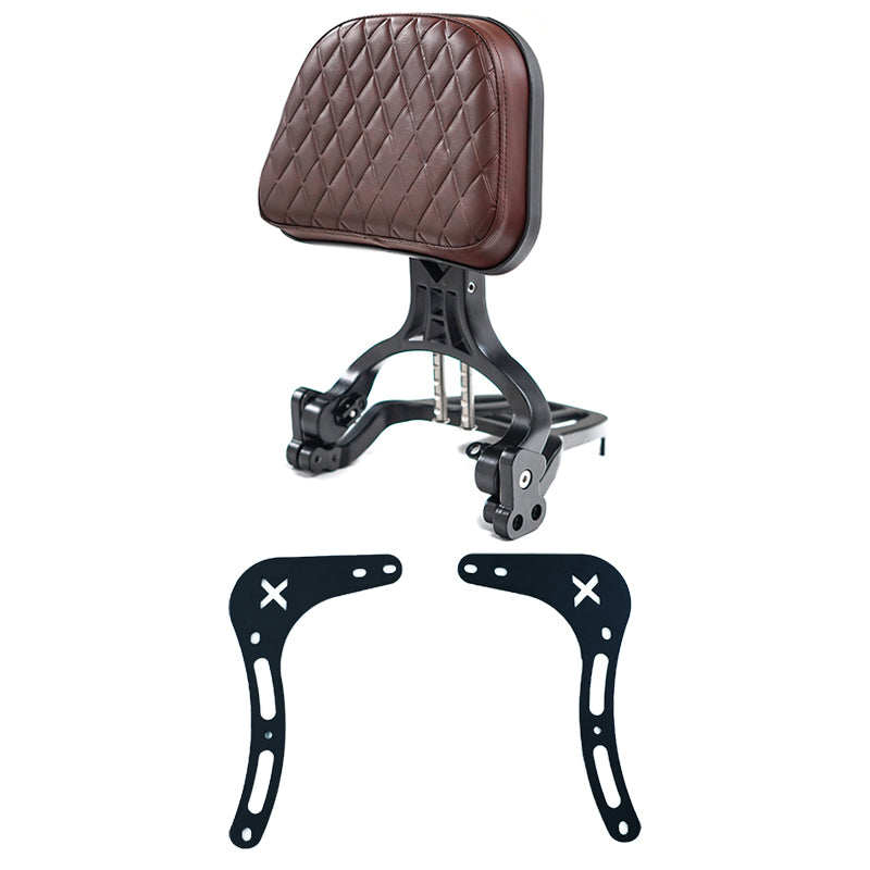 VEFKB03B Foldable Backrest Sissy Bar with Luggage Rack for Honda Rebel CMX 300 500