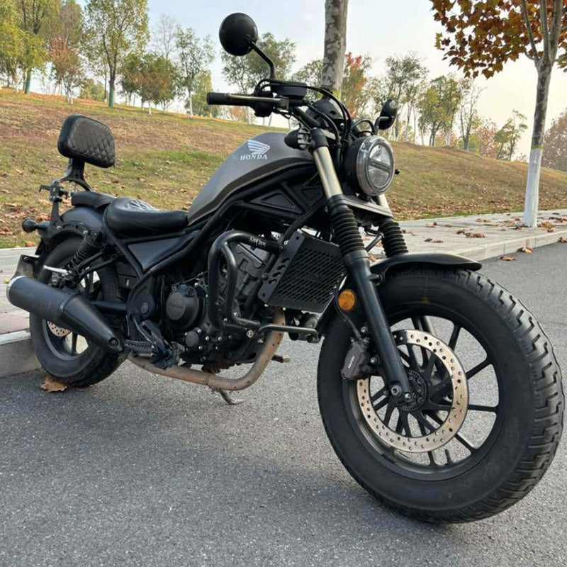 VEFKB03B Foldable Backrest Sissy Bar with Luggage Rack for Honda Rebel CMX 300 500