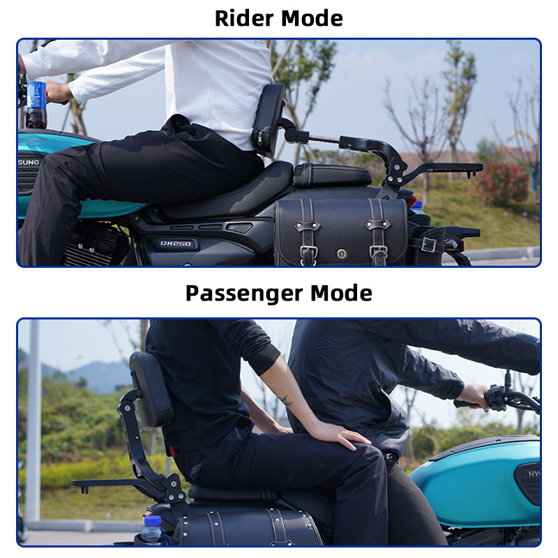 VEFKB03B Foldable Backrest Sissy Bar with Luggage Rack for Honda Rebel CMX 300 500