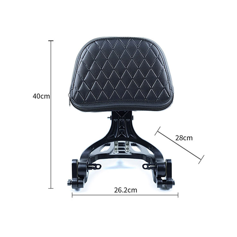 VEFKB03B Foldable Backrest Sissy Bar with Luggage Rack for Honda Rebel CMX 300 500