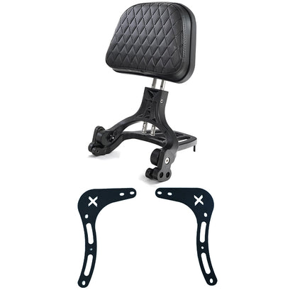 VEFKB03B Foldable Backrest Sissy Bar with Luggage Rack for Honda Rebel CMX 300 500