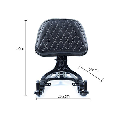 VEFKB03B Foldable Backrest Sissy Bar with Luggage Rack for Honda Rebel CMX 300 500