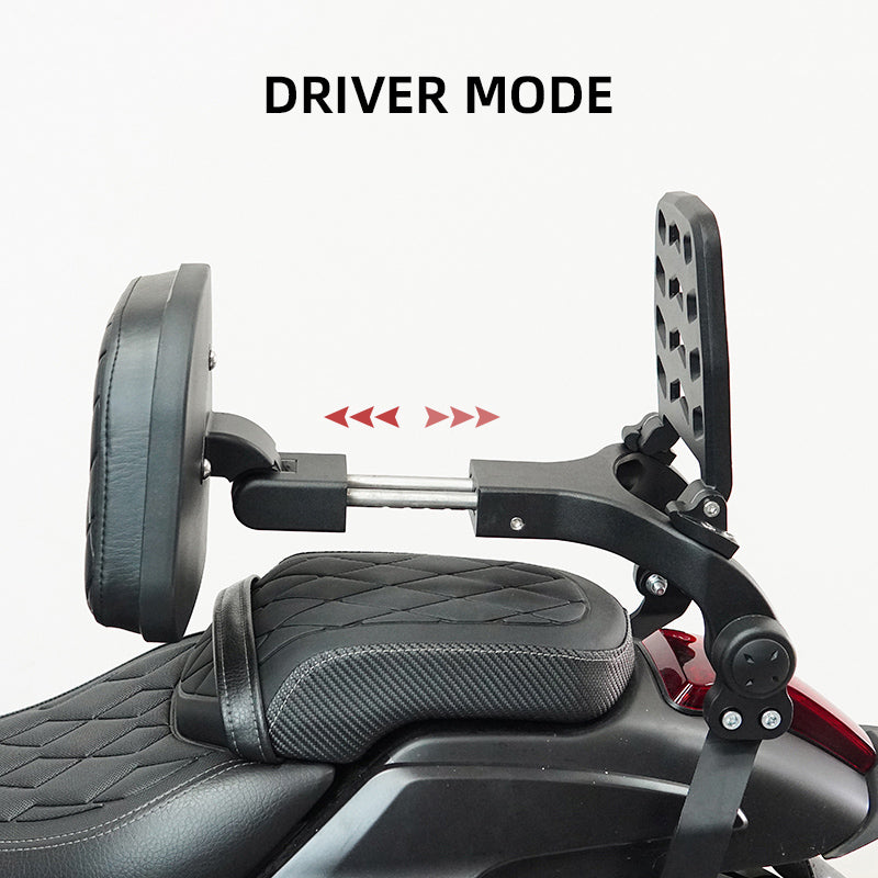 VEFKB02B Foldable Backrest Sissy Bar with Foldable Luggage Rack for Honda Rebel 300 500 CMX