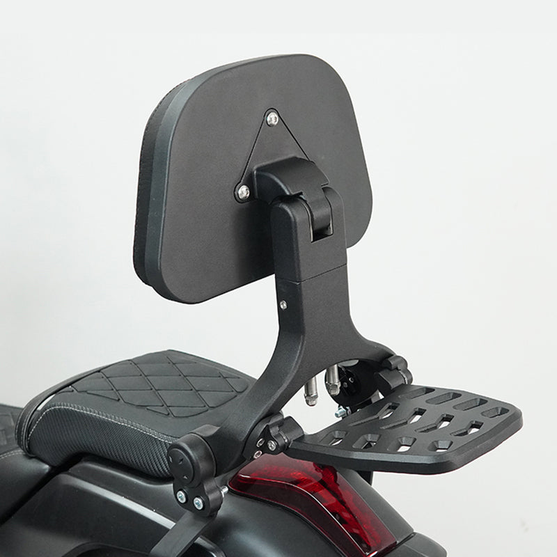 VEFKB02B Foldable Backrest Sissy Bar with Foldable Luggage Rack for Honda Rebel 300 500 CMX
