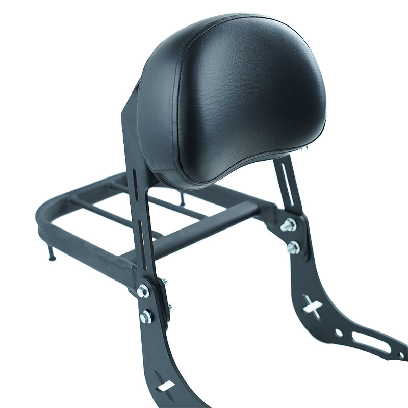 VEKB00B2 Motorcycle Sissy Bars Backrest Luggage Rack for Honda Rebel 300 500 CMX