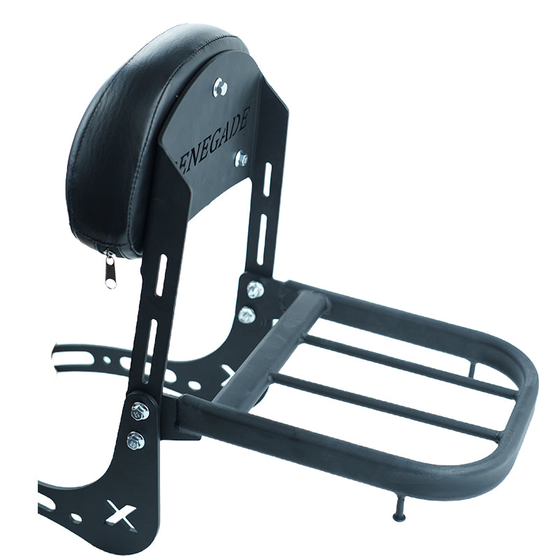 VEKB00B2 Motorcycle Sissy Bars Backrest Luggage Rack for Honda Rebel 300 500 CMX